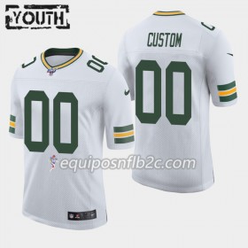 Camiseta Niño NFL Green Bay Packers Personalizar Nike Blanco 100th